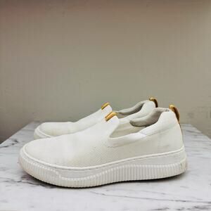 Sofft Frayda White Canvas Slip On Loafers Women’s Size 8.5